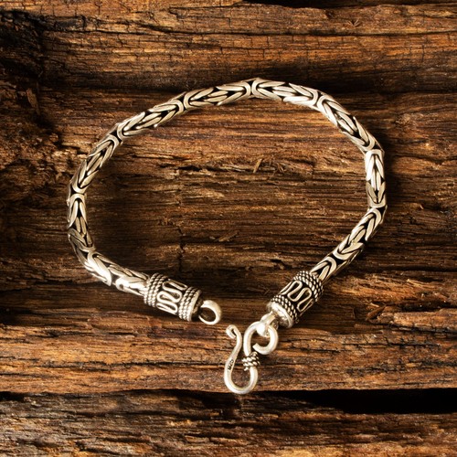 Königskette Panzerkette Sterling Silber Kette Halskette Choker Armband Herren - Bild 19 von 39