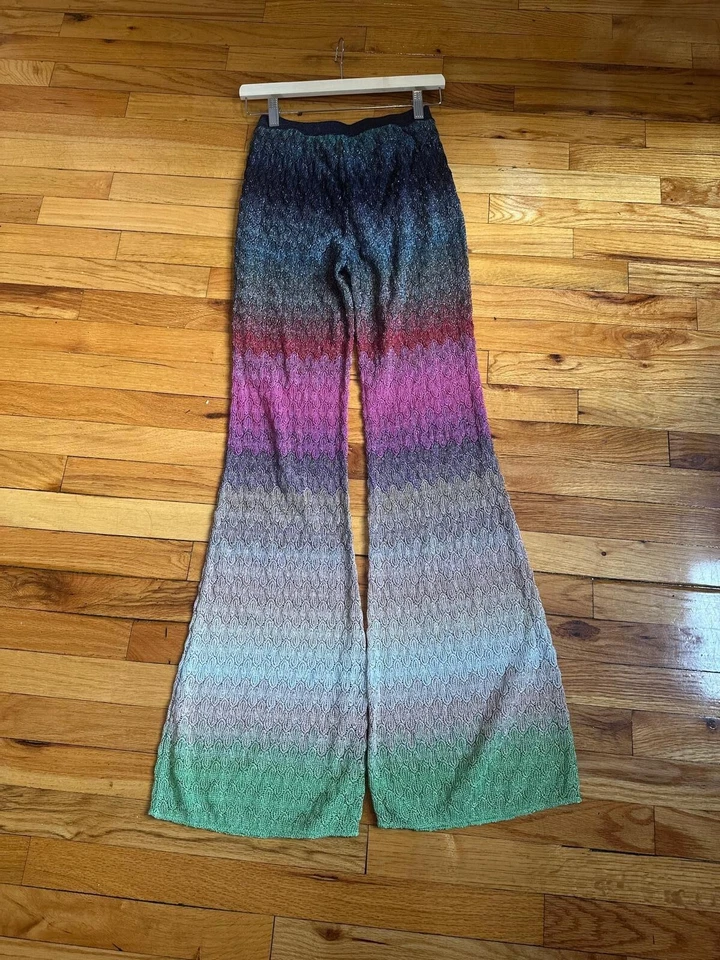Calça elástica multicolorida Missoni tamanho 40 média *NOVA EM FOLHA*