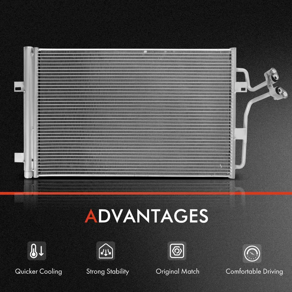 Kit de refrigeración de radiador y condensador de aire acondicionado para Buick Lucerne Cadillac DTS 2006-2011 4,6 L Foto 3 de 4