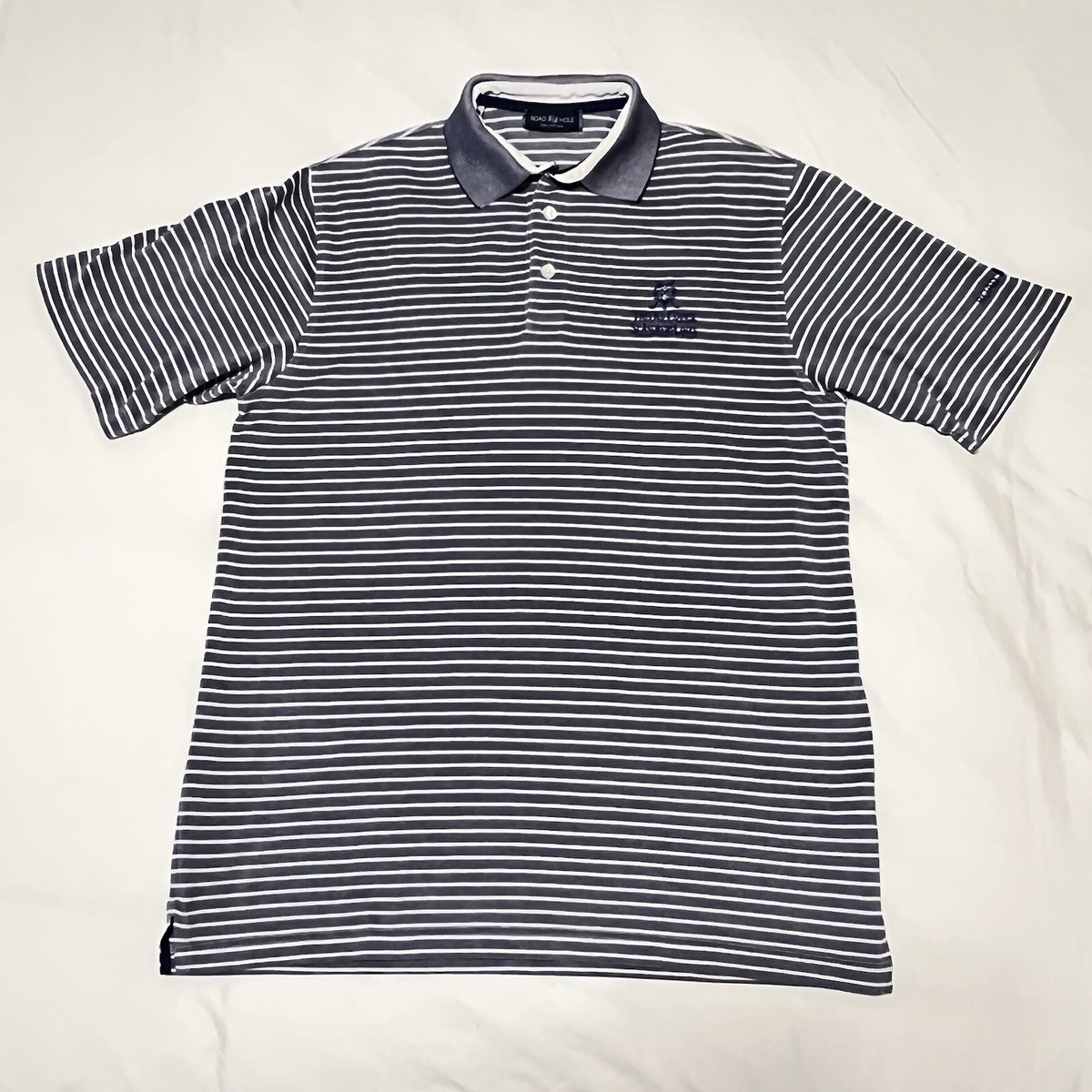 The Old Course St Andrews Link Polo Shirt Mens Medium Blue