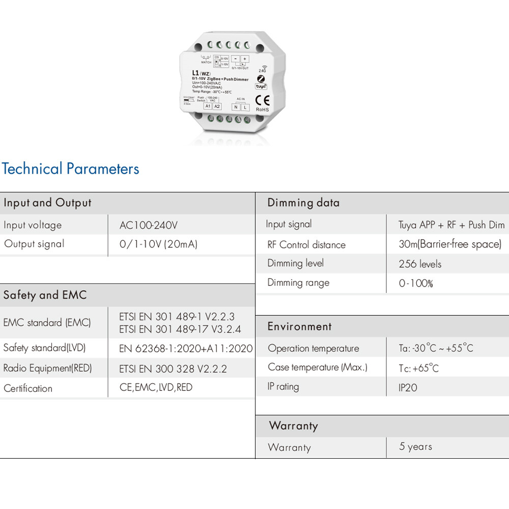 EcoDim - Module variateur Zigbee 3.0 ECO-DIM.10ZB - Module - LDLC