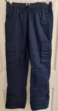 The Children's Place Youth Navy Blue Cargo Convertible Slacks/Capris Size 12
