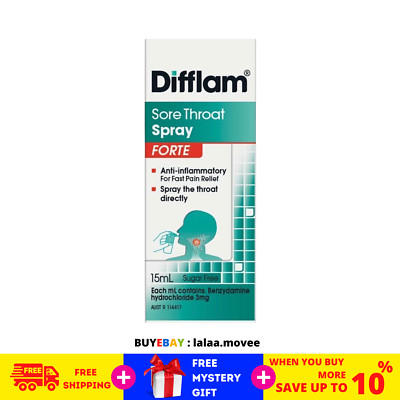 15ml DIFFLAM FORTE Anti-Inflammatory Throat Spray for fast pain relief FREE SHIP