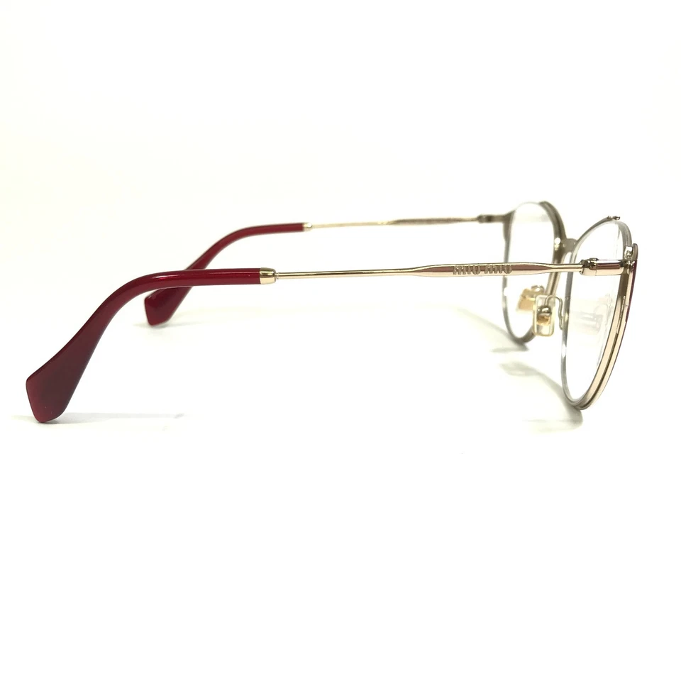 Monturas para gafas Miu Miu VMU 51O UE5-1O1 Borgoña Rojo Oro Semi Borgoña 53-19-140 Foto 3 de 4