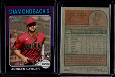 2024 Topps Heritage Purple Refractor Hot Box Rookie #429 Jordan Lawlar Rookie RC