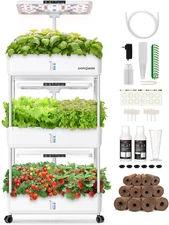 Indoor Garden Hydroponics Growing System Kit: 66 Pods Plant Herb Garden Germinat