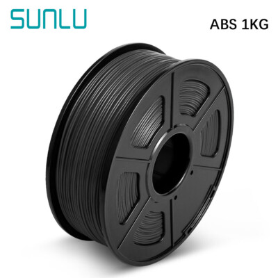 SUNLU Black ABS 1KG 3D Printer Filament 1.75mm ABS Strong For FDM 3D Printers