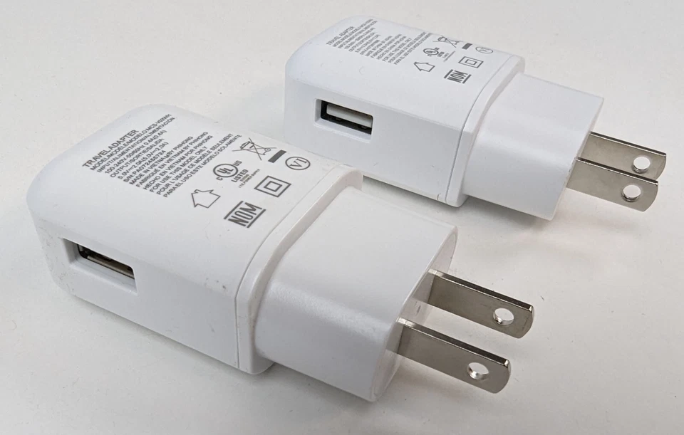 2 LG USB-A 充电器单壁式 1 端口旅行适配器 5V/2A MCS-V02WA/R/H 全新 — 第 3/4 张图片