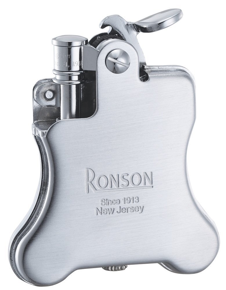 ヘビカーゴronson vintage ライター 丸型 シルバー ブラウン RONSON オイルライター シンプル スタンダード ブランド