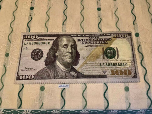 1 szt. 100 dolarów banknot Benjamin Franklin 35X80cm ręcznik poduszka ręcznik prezent dekoracje - Zdjęcie 1 z 5
