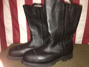 leather structural firefighting boots