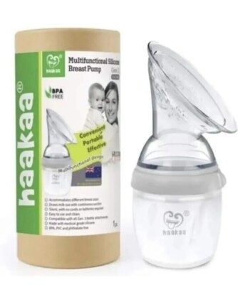 Haakaa Generation Silicone Breast Pump 160ml Grey 9420060203332  UK