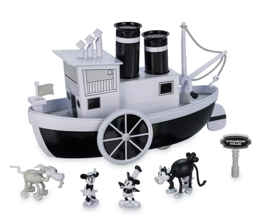 Disney 100 Decades Steamboat Willie Musical Barco Mickey Figura