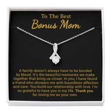 To My Bonus Mom Necklace from Daughter Son, Step Mom Gift, Mother's Day
