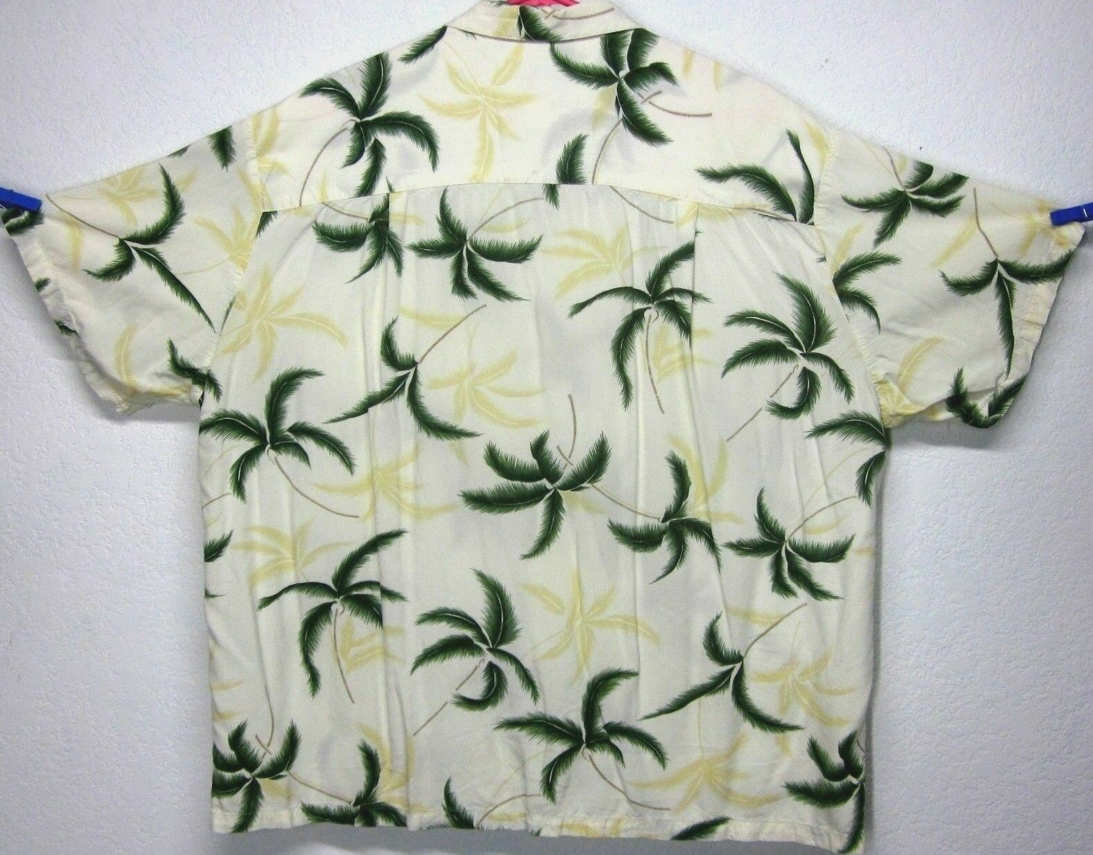 PARADISE FOUND MENS 100% RAYON XL FLORAL PRINT HAWAIIAN BUTTON-FRONT ALOHA SHIRT