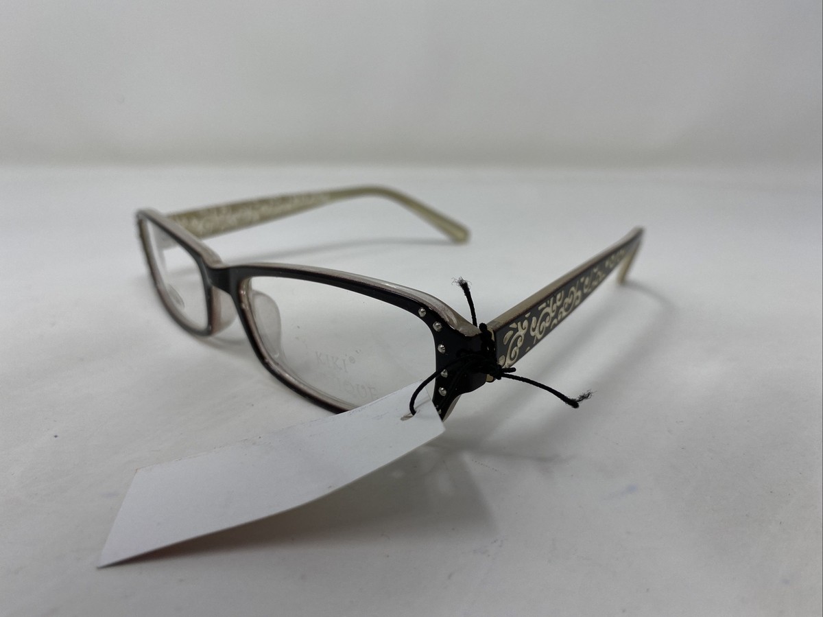 KIKI☆ KIKI BOUTIQUE KIKI2034 C1 52-17-138 BROWN/CREME FULL RIM