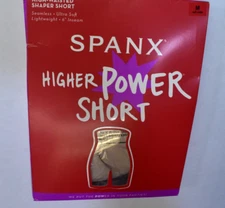 Spanx Womens High-Waisted Shaper Shorts Tummy Shaping Control Soft Nude Size M
