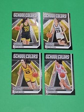 SET OF 4 2024 CAITLIN CLARK CHROME RED DOT SCHOOL COLORS PANINI CONTENDERS CARDS