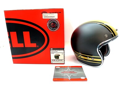 Mint BELL CUSTOM 500 CARBON RSD BOMB RSD Helmet Size Small w/ Box DOT FMVSS 218