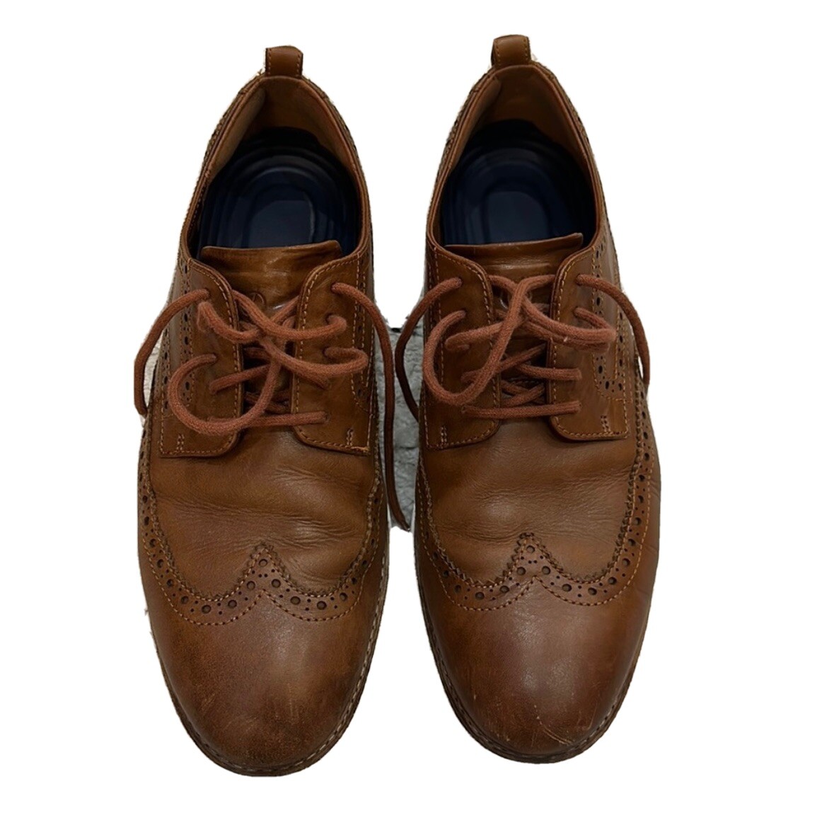 Men\'s ZERØGRAND Wingtip Oxfords Size 12 British Tan Men main image 2