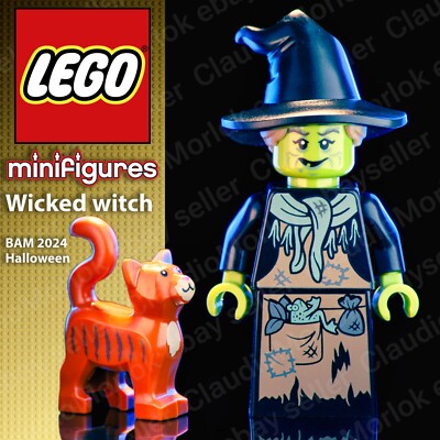   Lego Wicked Witch Minifigur BAM 2024 Böse Hexe Halloween Kürbis Kürbis