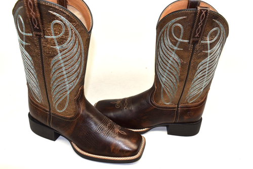Bota Ariat 8 B Redonda Yukon Marrón Ancha Cuadrada Western Damas - 10016317 - Imagen 7 de 11