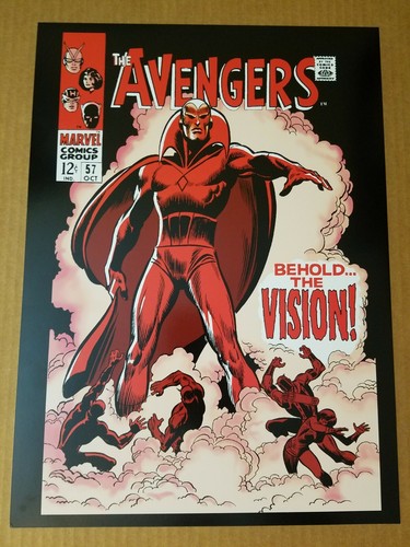 Avengers 57 1st Vision Marvel Comics Poster by John Buscema - 第 1/1 張圖片