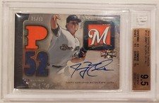 2014 Topps Triple Threads Jimmy Nelson Autograph JSY RC BGS 9.5 w/9 Auto