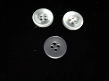 NEW 25 WHITE PEARL FINISH 1/2 INCH BUTTON 4 HOLE