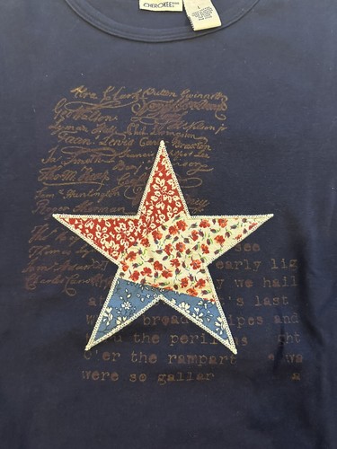 Vintage CHEROKEE Women's Top T-Shirts Black&Printable color design Size L - Picture 3 of 8