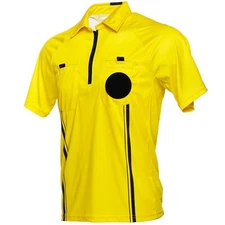 Murray Sporting Goods Men's Yellow Short Sleeve Soccer Referee Jersey