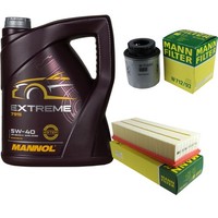 Inspektionspaket 5L Mannol Extreme 5W-40 FüR VW Touran 1.4 TSI Tiguan Golf VI