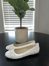 Annie Pear White Mesh Ballet Flats Women’s Size 9 New In box