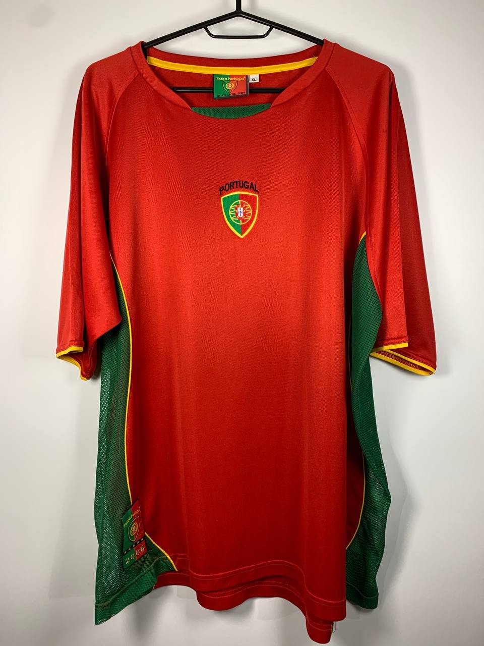 Vintage 2008 Portugal Soccer Jersey - XL - Força Portugal