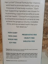 Hair La Vie Clinical Hair Growth Vitamins, Biotin, Collagen, Saw Palmetto, 90 Ct