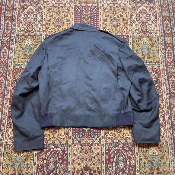 VTG 70s Horace Small military style rayon blend gabardine zip pacer work jacket - Image 2 of 4