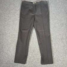 Tory Burch Womens Black Tailored Straight Leg Trousers Size 14 Dress Pants
