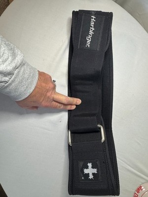 Harbinger 5'' Black Nylon Weight Lifting Belt Size L Adjustable