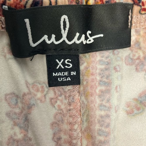 Maxi robe bohème femme Lulus Sweet Meadows fard à joues rose cachemire imprimé multiple XS - Photo 11/13
