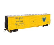 Walthers HO Scale 50' Waffle Side Boxcar Delaware Hudson 24029