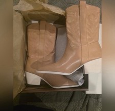 Tan Western Boots White SoleNWT In Box Womens...