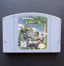Nintendo 64 N64 Turok Dinosaur Hunter Video Game Cartridge Untested Should Work
