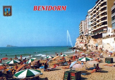 Postkarte BENIDORM BENIDORM Wohnung Strand Eigentumswohnung Küste Ufer Sand AA15258