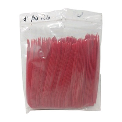 100pk Archery Arrow Feathers 5'' Right Wing: Parabolic Rose Red
