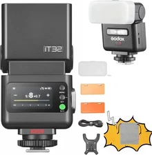 Godox iT32 TTL Mini iFlash Hot Shoe Camera Flash Light Speedlite For C/N/S/O/F 