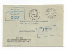 Służba NRD ZKD List Jelenia Most 19.4.63 Instytut Przetwórstwa Zboża Poczdam