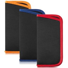 TRIUMPH VISION 3 Pack Reading Glasses Pouch - Small, 3 Blue,orange,red