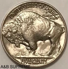 (1) INDIAN HEAD BUFFALO NICKEL AU-BU UNCIRCULATED FOM OBW ROLL ESTATE
