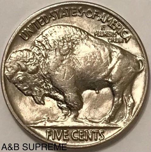 (1) INDIAN HEAD BUFFALO NICKEL AU-BU UNCIRCULATED FOM OBW ROLL ESTATE