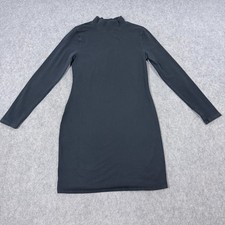 Wild Fable Long Sleeve Stretch Pullover Bodycon Dress Women's Size Large Black